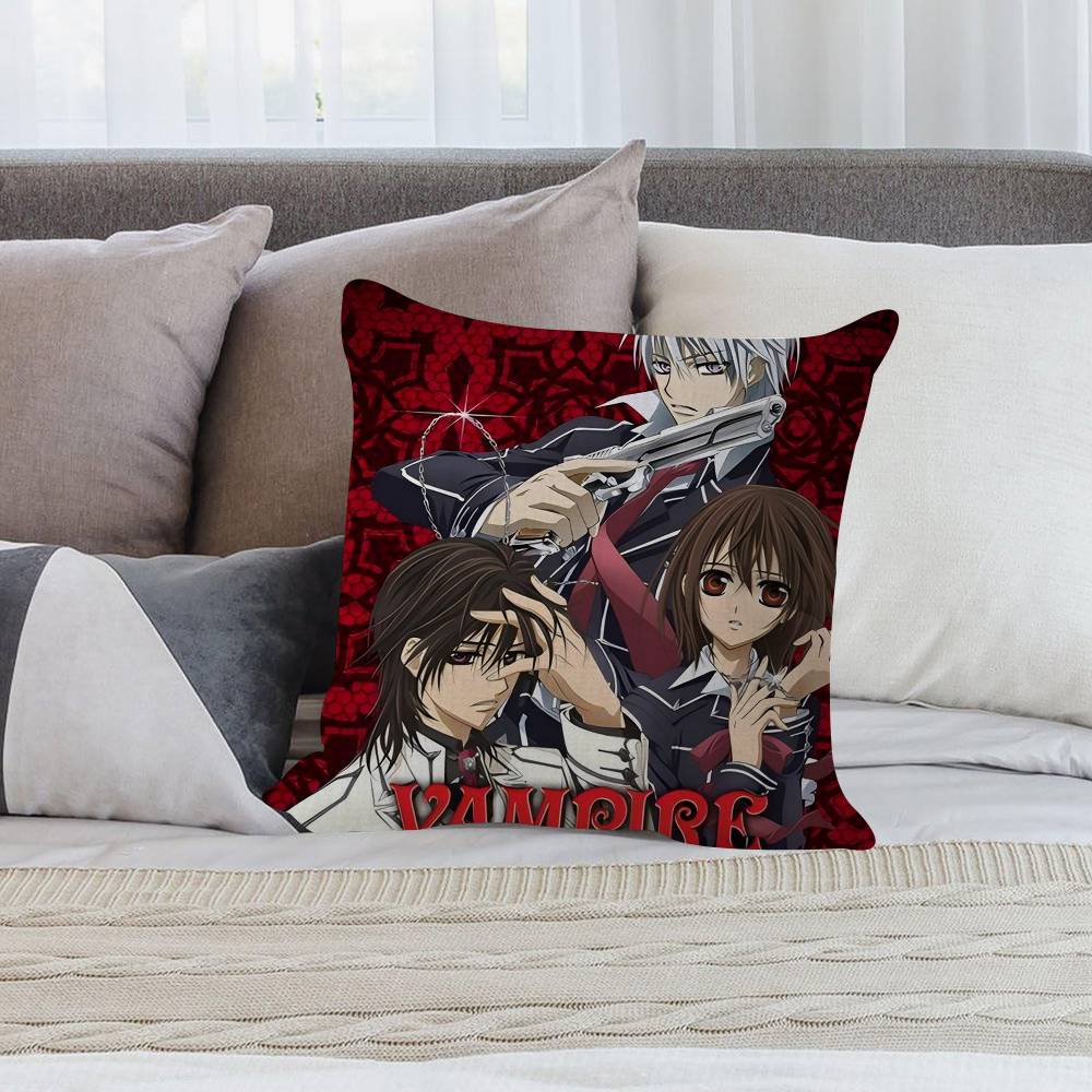 1Pc Anime V-Vampire Knight Cushion Cover Inches Farmhouse Decor Home Throw Pillow Covers For Couch Decorations