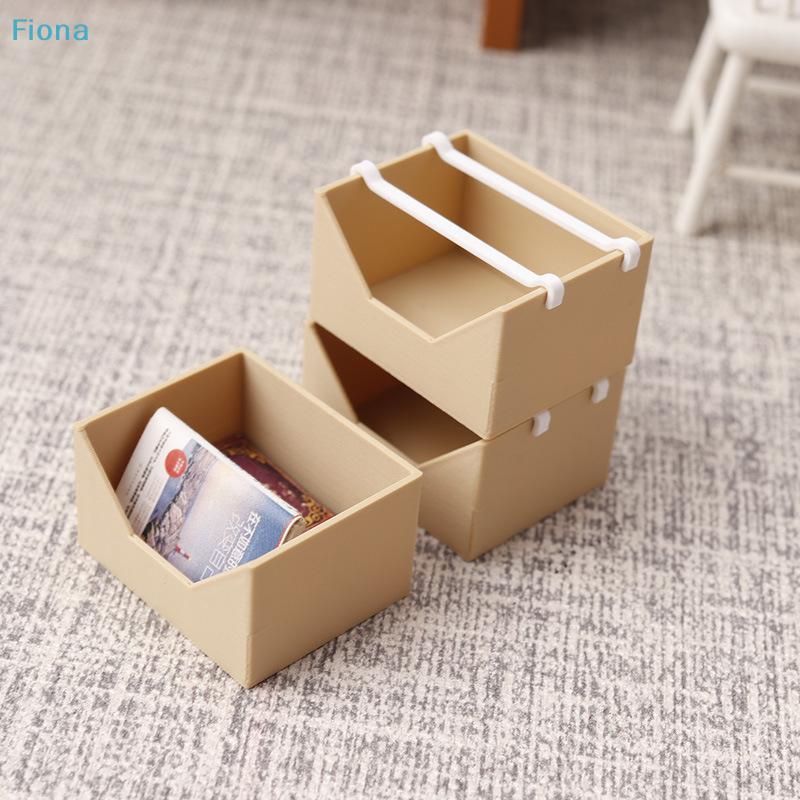 1/12 Scale Dollhouse Miniature Stackable Storage Drawers,Mini Desktop Organizer Box for Dollhouse Bedroom Kitchen Decor