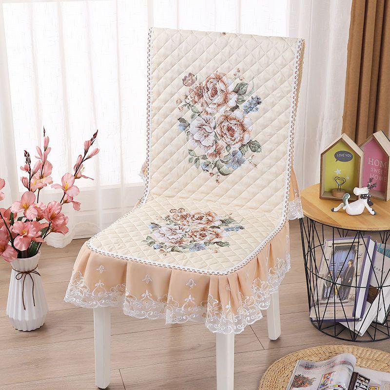 One-piece Dining Table and Chair Cover Dining Chair Cushion Chair Cover Set Household Chair Cushion Rectangular Round Coffee