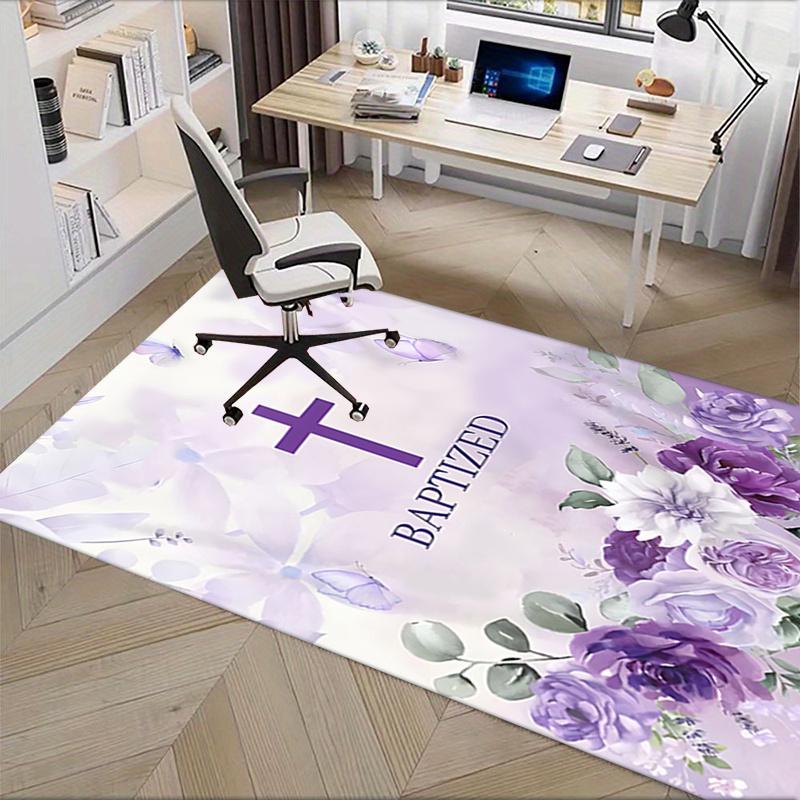 Baptized Chair Mat: Office Carpet, Oversized Rug for Home Decor, Sofa Mat, Desk Pad Gift Suitable for Bedroom, Living Room, Various Rooms
