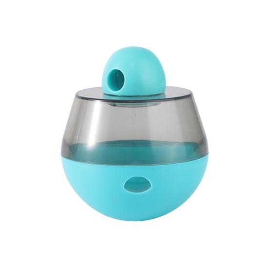 

Интерактивная игрушка-головоломка для раздачи лакомств для собак, катящийся мяч, протекающая еда, медленная кормушка для домашних животных с мультяшной фигуркой для кошек и собак D синий