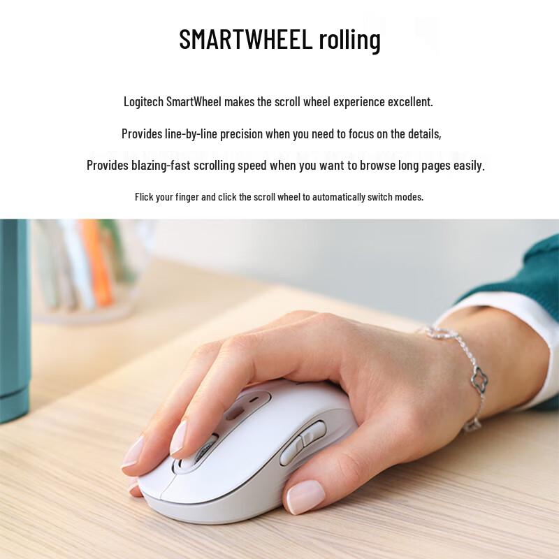 Logitech M750 Dual-Mode Silent Ergonomic Wireless Mouse