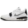 Jordan Legacy 312 Cushioning Slip Resistant Abrasion Resistant Mid top Vintage Basketball Shoes Men's Black White CD7069-110(Team56-hello)