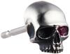 Dr MONROE Skull Silver Natural [Dr. Monroe] Earrings, 925, Ruby, PE-30-SV2-RU
