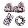 2Pcs/Set Women Hairband Wristband Set Cartoon Cat Ear Decor Soft Breathable Fabric Headband Wristband Set