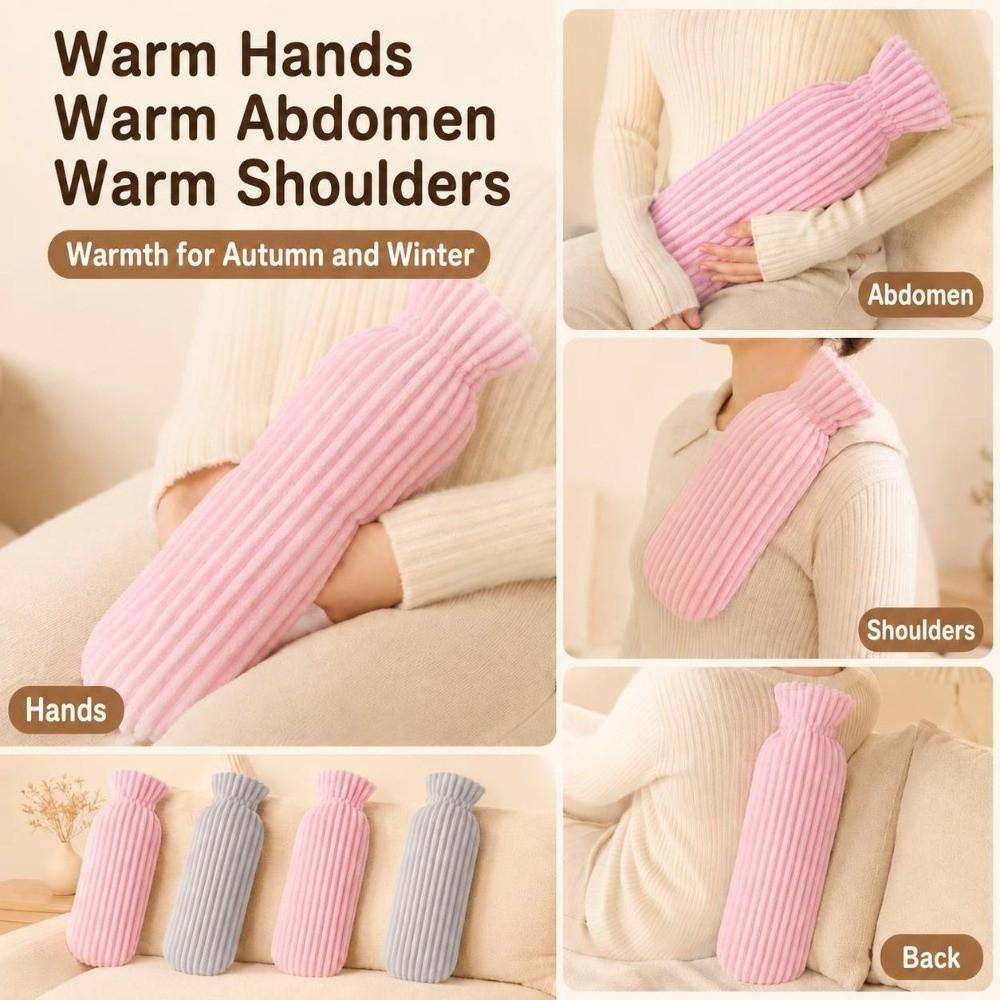 Extra Long Long Hot Water Bottle 500ml/1000ml/2500ml Warm Compress Heater  Winter Hand Warmer