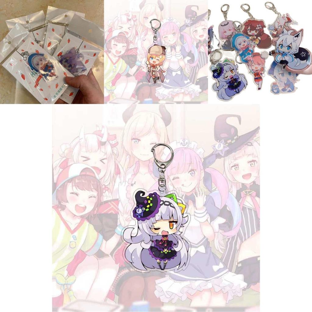 Stunning Hololive Vtuber Keychain Featuring Gawr Gura Mori Usada Fubuki Suisei For Anime Fans