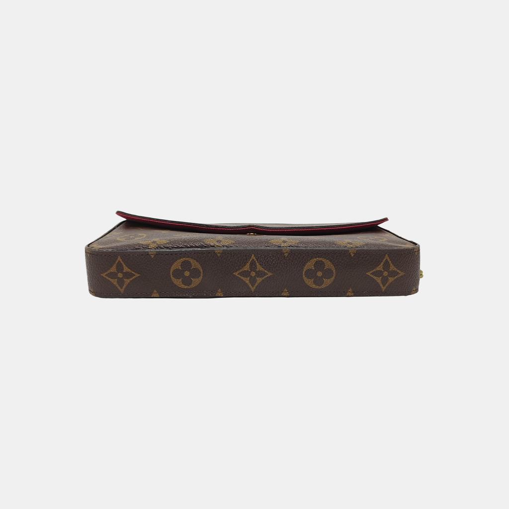 [Pre-Owned] Felicie Pochette Classic Monogram Coated Canvas And Leather Three-In-One Chain Bag - Good #F0Q87B