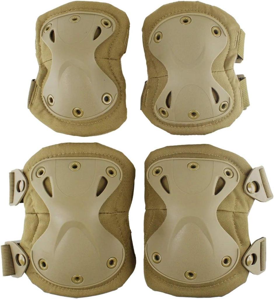 Knee Elbow Protective Pads Set For Outdoor Sports Paintball Cycling Skateboarding Safety Gear Guard Pads