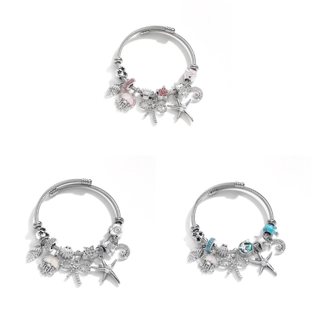 Cute Octopus Bracelet For Women Stainless Steel Adjustable Fashion Jewelry Spring