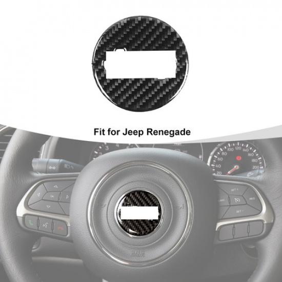 Real Carbon Fiber Steering Wheel Trim Cover For Grand Cherokee & Wrangler JK 11+