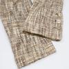 Chanel Domestic Genuine 03P P20675V12131 Shell Button Tweed Tailored Jacket Jacket 44 beigeUsed