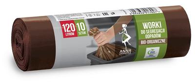 Bio Waste Segregation Bags 120 L 10 Pcs. Brown Anna Zaradna
