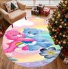 Care Bears Pattern Round Rug, Indoor/Outdoor Mat, for Picnic, Gameroom, Bedroom, Office, Living Room, Home Decor Carpet, Birthday Gift