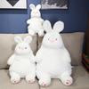 Big Lazy Rabbit Plush Dolls Soft Cute White Bunny Animal Toy Baby Sleep Pillows Kawaii Cushion Decor for Kids Girl Birthday Gift