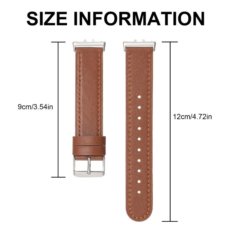 Elegant Leather Band for Smartwatches Stylish Leather Wristband Classical Leather Smartwatches Strap for Smartwatches
