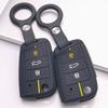 Key Fob Cover for VW Golf Tiguan Passat Polo Octavia A7 Mk7 Mk2 B8 with Keychain Anti-Scratch Surface Shockproof Structure Soft Grip Texture