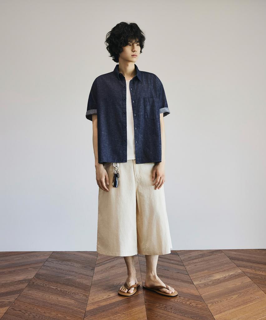 SIGNATURE Summer Linen-Like D-Ring Bermuda Pants [2 Colors]