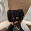 High-end Fashion Bag Women's New Diamond Chain Small Square Bag Versatile Shoulder Messenger Bag