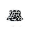Imitation Rabbit Fur Big Head Circumference Bucket Hat Autumn and Winter Plush Versatile Show Small Face Warm Thickened Fashion Basin Hat