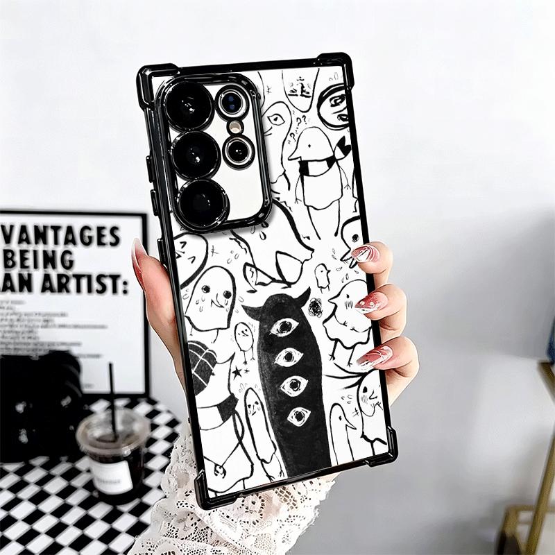 Oyasumi Punpun Anime Soft Phone Case For Samsung Galaxy S26 Ultra S25 Edge S24 FE S23 Plus S22 S21 + S20 Plating Anti-Fall Funda