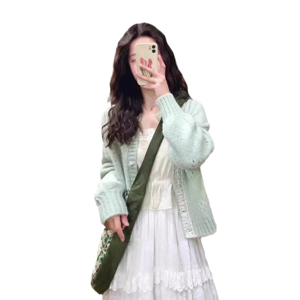 Women's Sweater, Beautiful Knitted Cardigan Jacket Women's Spring and Autumn Styles