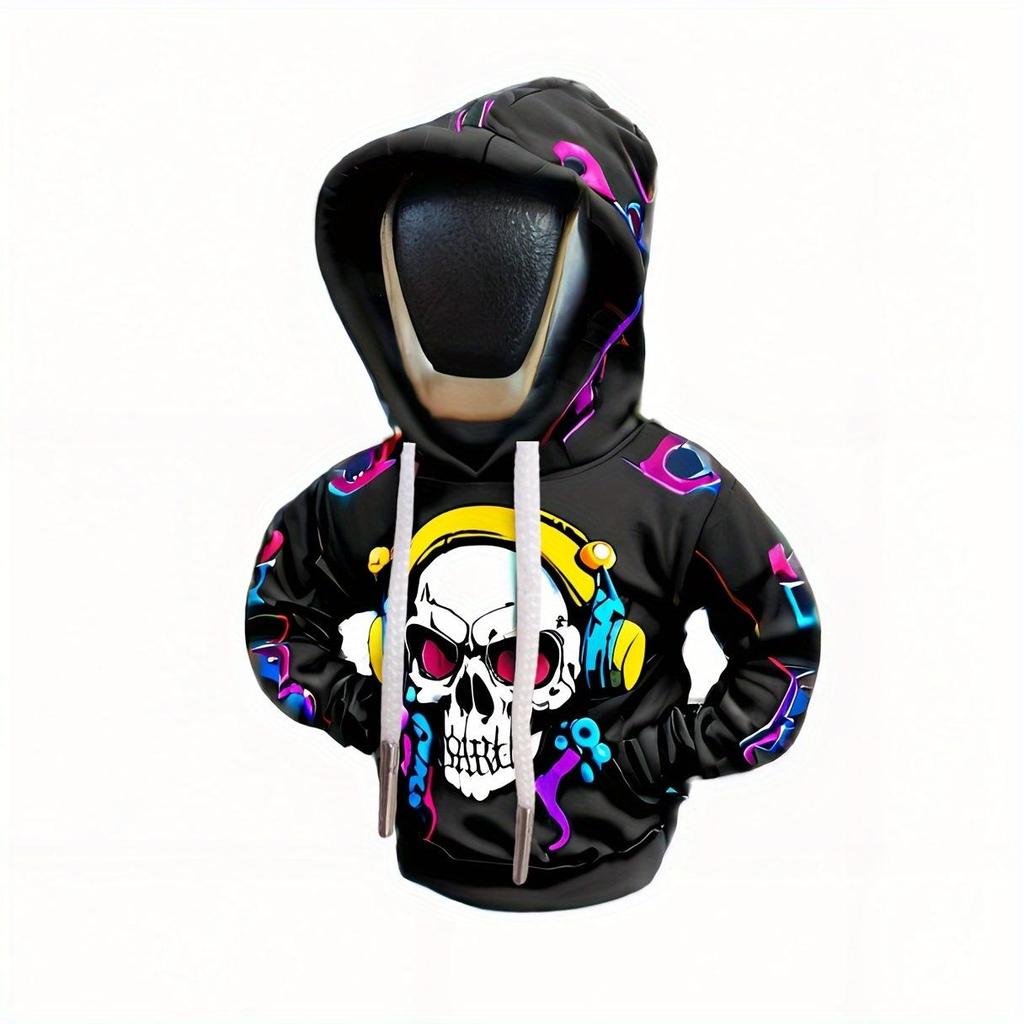 Halloween Skull Gear Shift Hoodie & Knob Cover Set