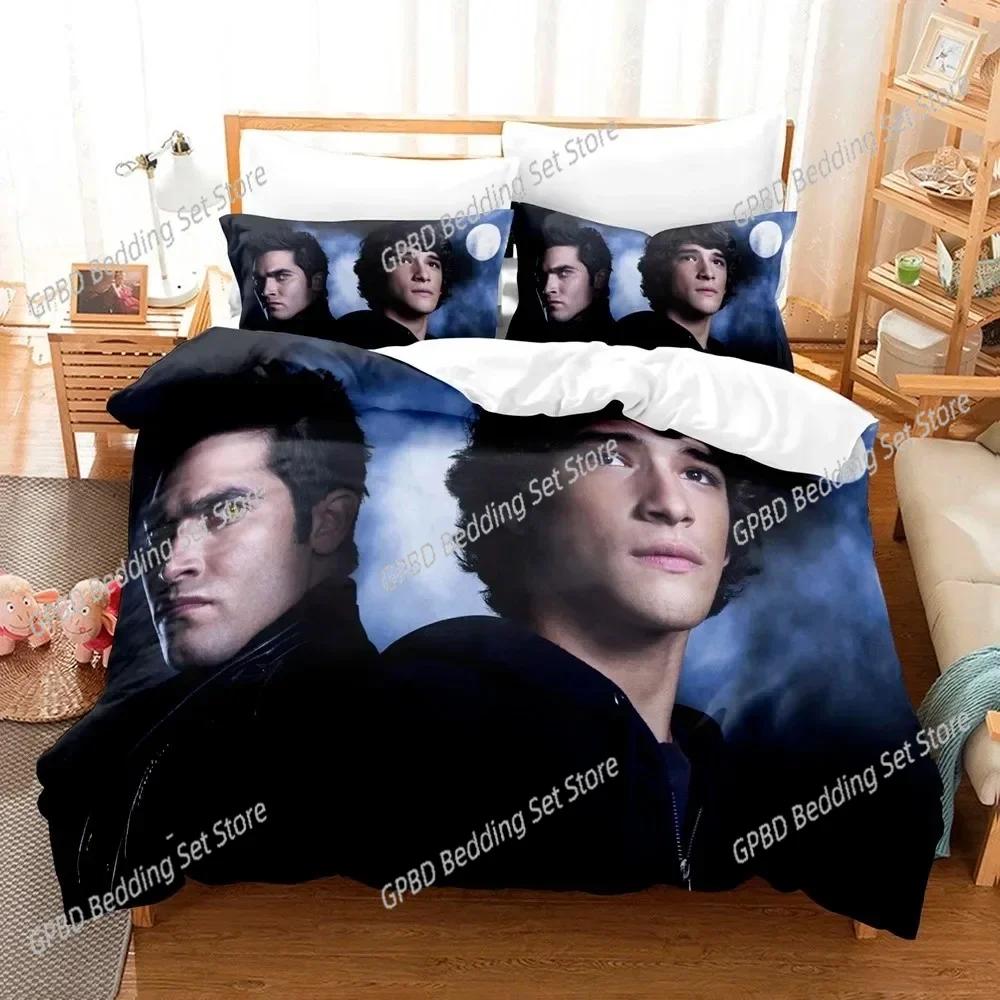 Teen Wolf 3D Tv Series Bedding Set For Bedroom Soft Modern Bedspreads Comefortable Kids Duvet Cover Quilt Cover And Pillowcase
