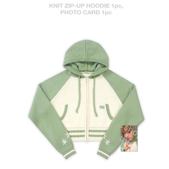 Pre-order 2025 NCT WISH 1st Concert Tour OUR WISH Knit Zip-up Hoodie Set Crop ver.