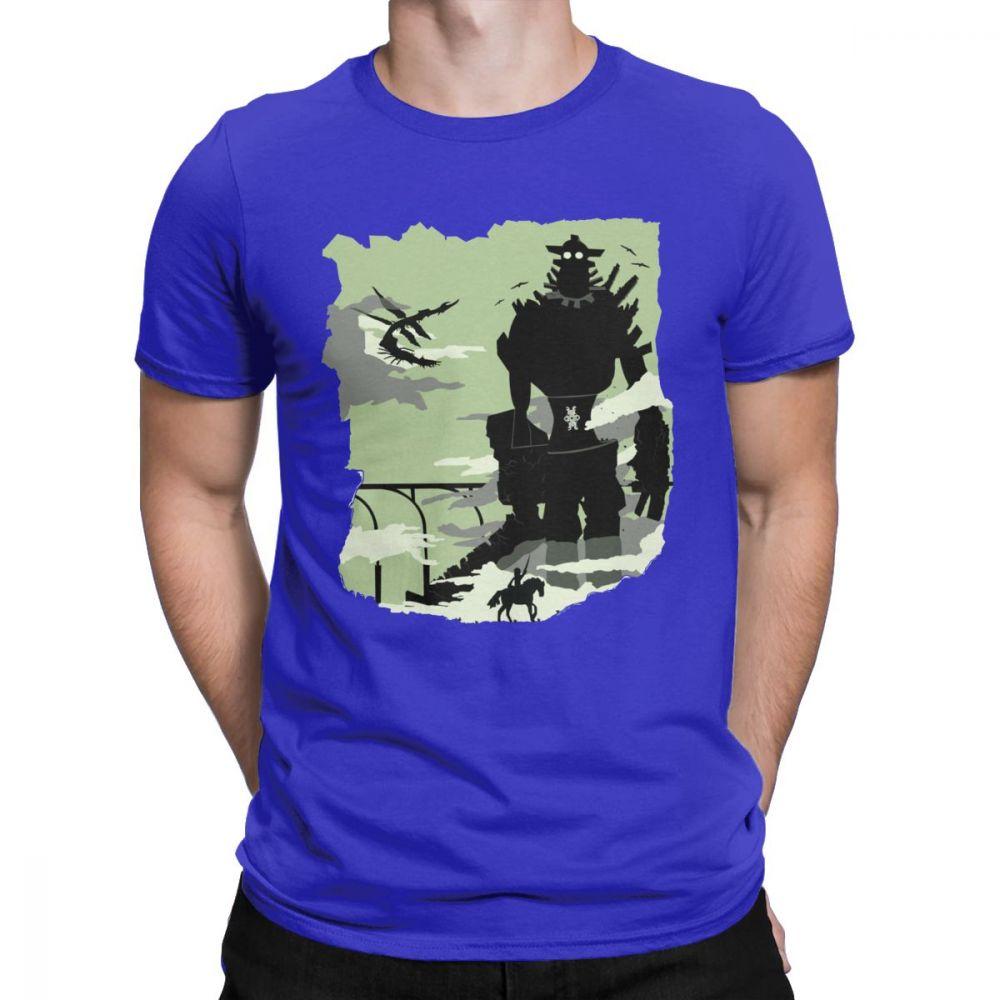 Silhouette Of The Colossus Tshirt Men Shadow of the Colossus Humorous Cotton T Shirt 2021 Clothes