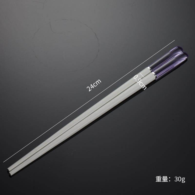Crystal Alloy Chopsticks Portable Tableware Chopsticks Multi-specification Colorful Hotel Chopsticks White Housewarming Gifts Restaurant