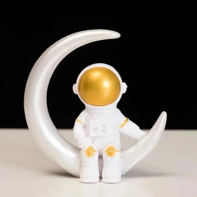 4 szt. Figurka Astronauty Statua Figurka Kosmonauta Rzeźba Zabawka Edukacyjna Dekoracja Biurka Domu Model Astronauty Dla Dzieci Prezent