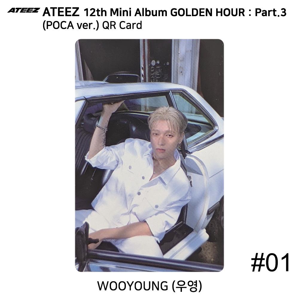 ATEEZ 12th Mini Golden Hour Part.3 POCA Ver. Official Photocard QR Image Card