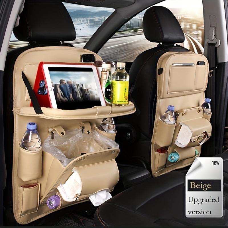 Multifunctional Car Trunk Hanging Bag Seat Back Organizer With Dining Table Tray Interior Accessories For Garbage And Storage