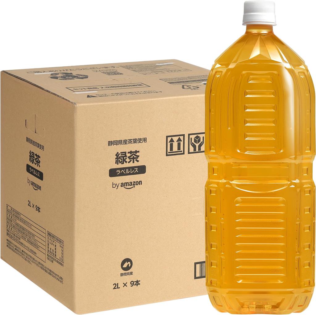 by Amazon Labelless Green Tea 2L x 9 bottles