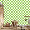 Lime Checkerboard Wallpaper for Living Room and Bedroom 50x1000