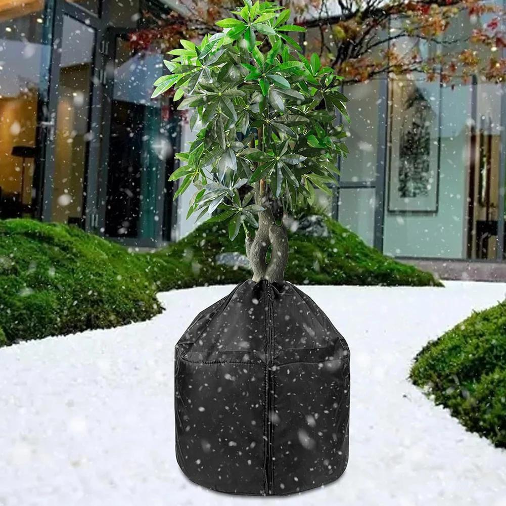 1/3 Pack Frostschutzbeutel für Topfpflanzen Schutzbeutel mit Kordelzug & Reißverschluss Thermischer Topfschutz Garten Frostschutz Werkzeuge