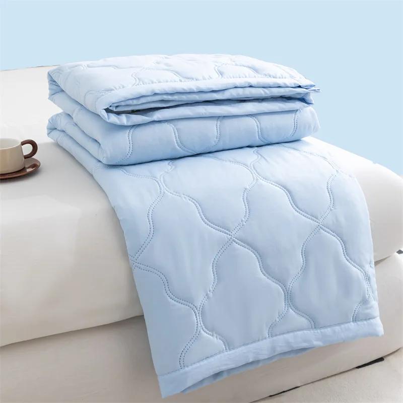 

2025 новое летнее одеяло из стиранного хлопка, приятное к коже, шлифованное, летнее прохладное одеяло с принтом, одеяло для общежития с кондиционером 150x200cm 1pcs