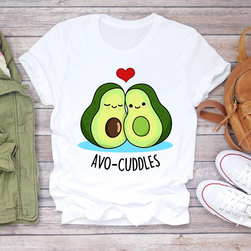 (Asiatische Größe) T-Shirt Top Kleidung Casual Love Heart Valentine Kurzarm Mode T-Shirt 90er Jahre Damen Print Sommer Lady Female Grafik T-Shirt