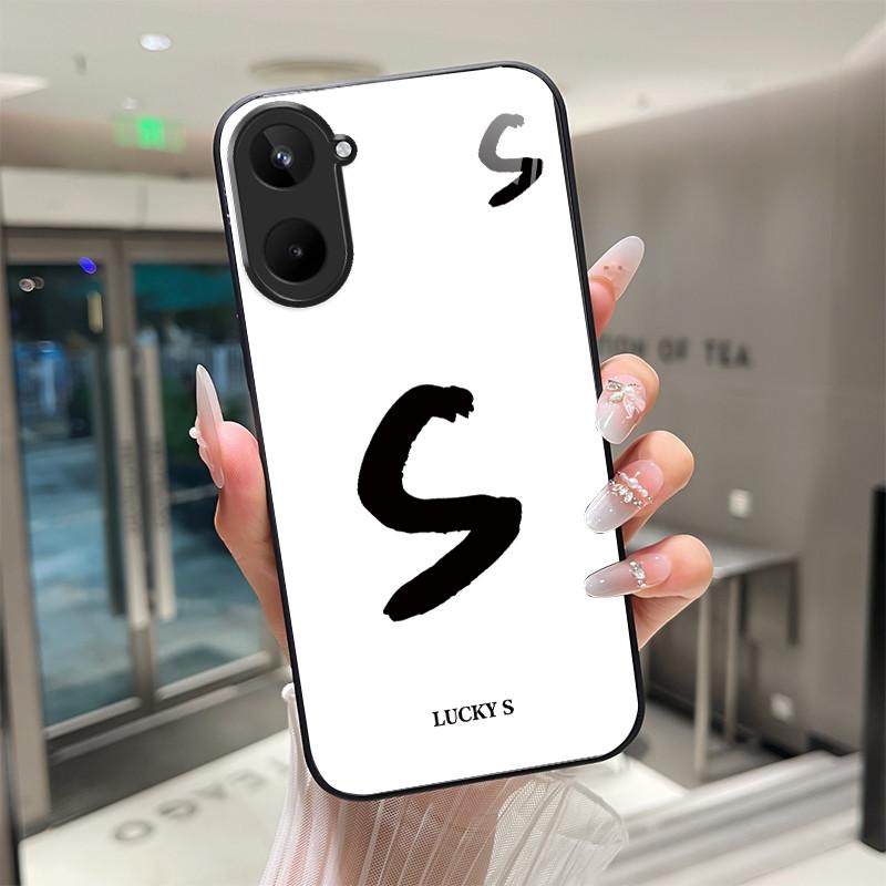 Case For Realme 10 Pro Plus 4G 5G Lucky Letters Back Cover Capa For Realme10 10Pro 10Pro+ Tempered Glass Soft TPU Protect Fundas
