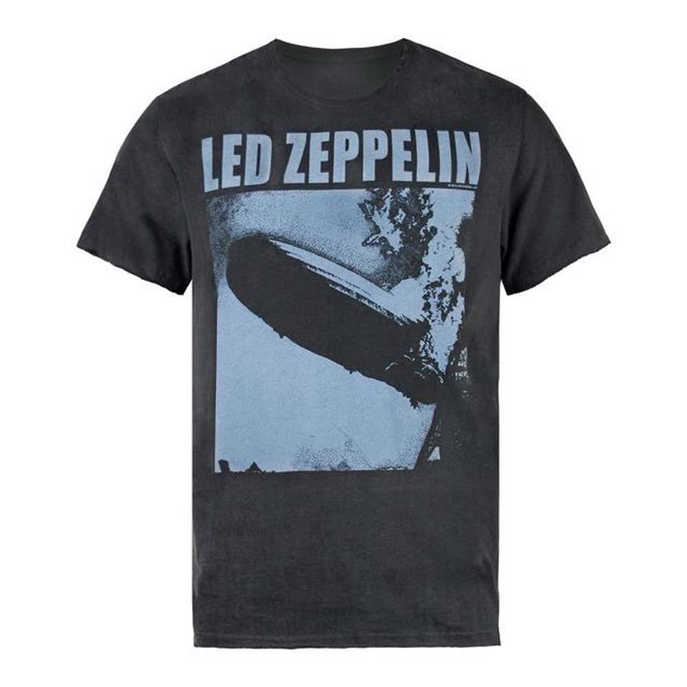 Men s Led Zeppelin Blue Zep Slim Fit T-shirt Small Dark Gray L