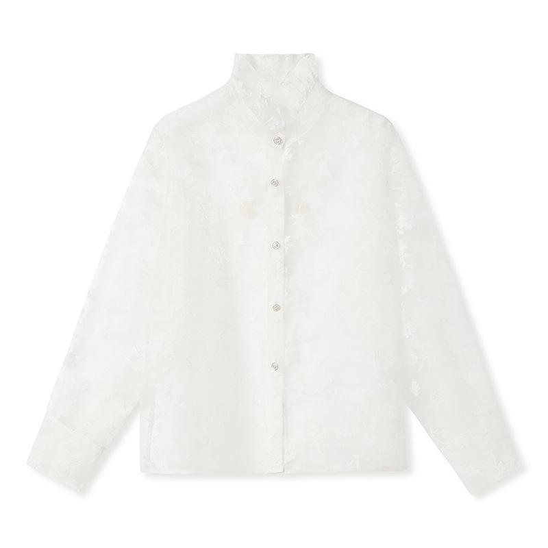 

Элегантный жилет из страусиных перьев с бусинами, кружевная блузка и юбка-полусолнце со разрезом - Белый Large