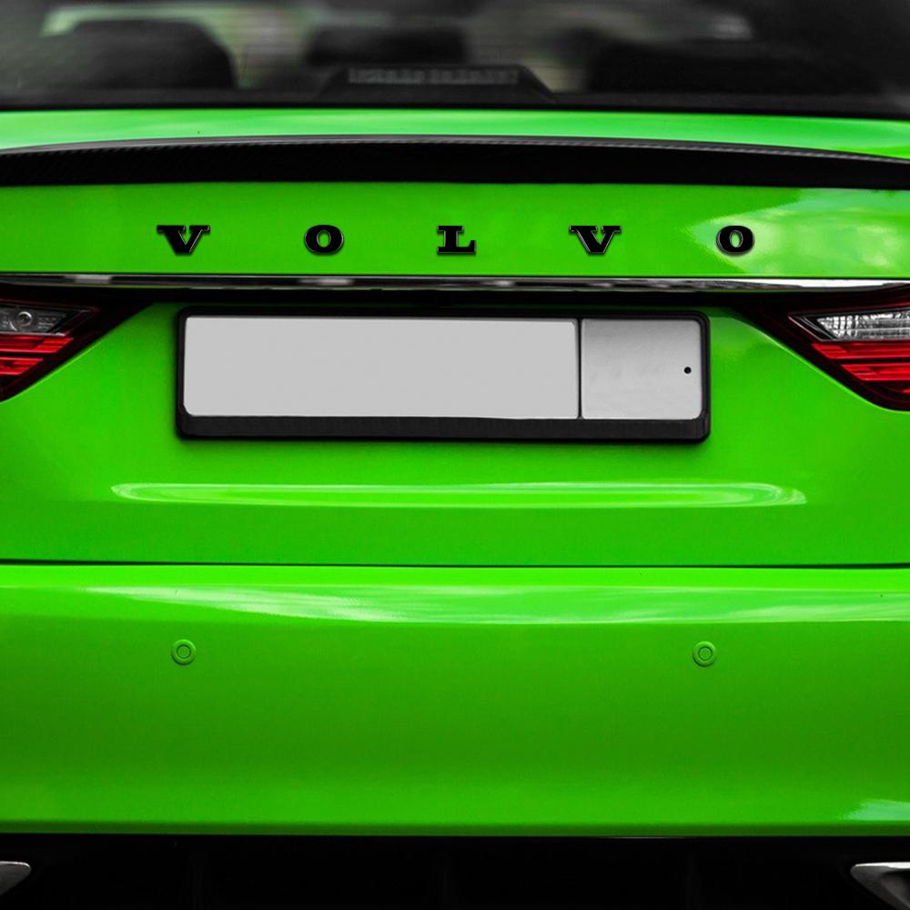 1pcs Bright Black Emblem For Volvo Sticker Rear Volvo Badge Sticker Car Trunk Sticker For Volvo Polestar XC90 XC60 XC40 S90 V90