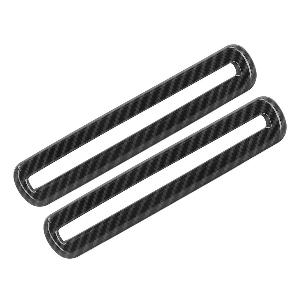2PCS Car Door AC Outlet Vent Trim Carbon Fiber Style Replacement for Dodge Challenger 2015?2021