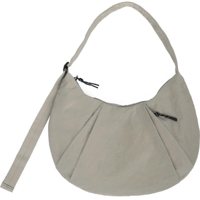 Pacote Cor Sólida Simples Grande Capacidade Bolsa Transversal Bolsa de Ciclismo Masculina e Feminina Vento Esportivo Tecido de Nylon Bolsa Dumpling