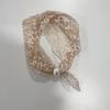 Snap Closure Pearl Lace Neck Scarf Adjustable Shirt Collar Scarf  Spring Season