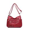 Vintage Pu Leather Luxury Purses and Handbags  High Quality Women's Bag Design Multi-pocket Ladies Crossbody Shoulder Bags