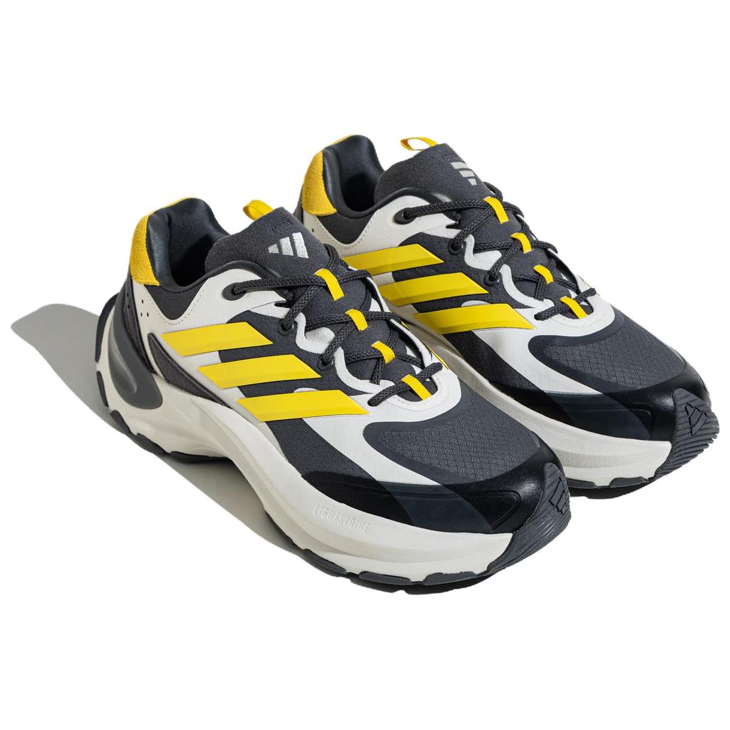 adidas Maxxwavy Rutschfeste Verschleißfeste Low-Top Chunky Sneakers Unisex Dunkelgrau Silber Gelb Sneakers JI2444