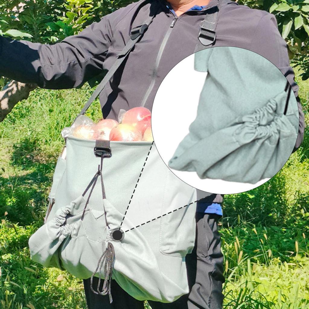 Canvas Bag for Fruit Collection, Foraging Holder Garden Use