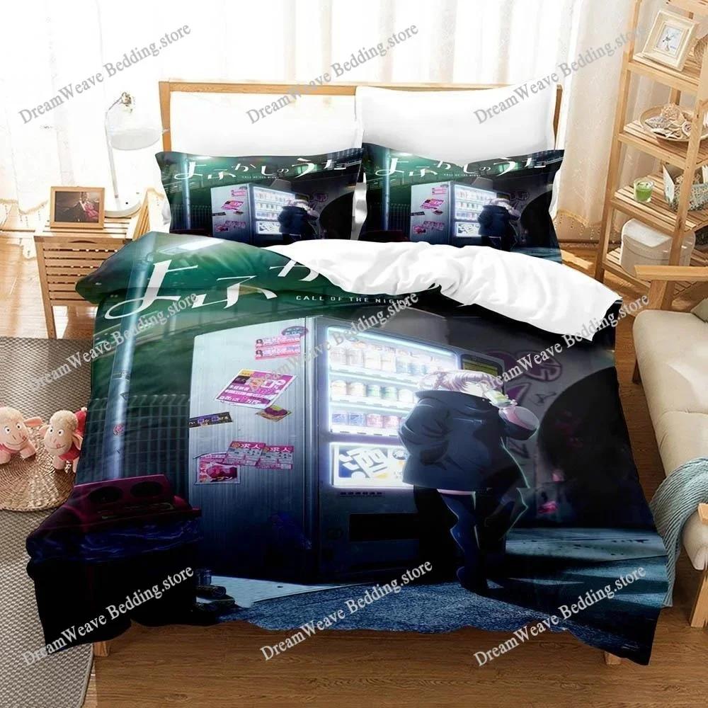 New 3D Printing Anime CALL OF THE NIGHT Bedding Set Single Twin Full Queen King Size Bed Set Adult Kid Bedroom Duvet Cover Sets7